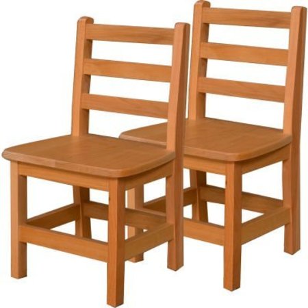 WOOD DESIGNS ‚Ñ¢ 13" Seat Height Hardwood Chair, Carton of Two WD81302